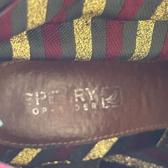 Sperry Top-Siders Trinity Heeled Ankle Boots Pebbled Leather Textile Size 8M - Picture 11 of 13